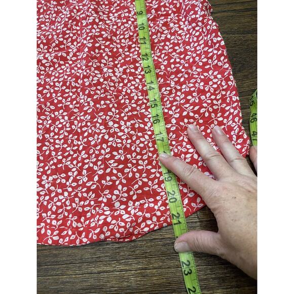 Draper James Cherry Floral Side Button Sleeveless Tank Top Size XS - Picture 5 of 7